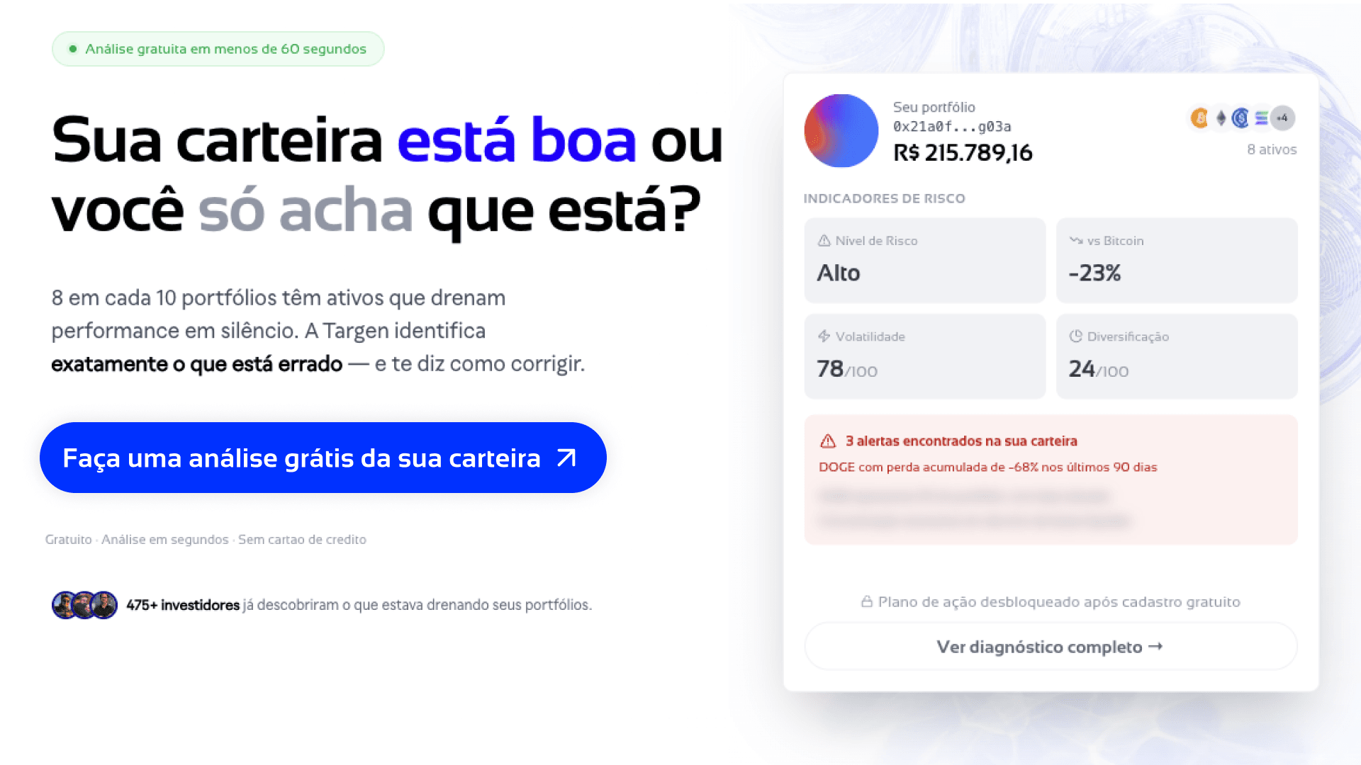 Análise de Portfólio Targen